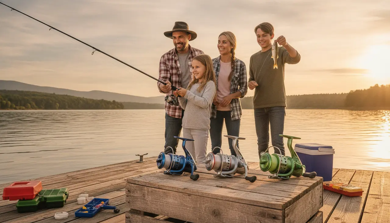Best Spinning Reels for Beginners in 2024: A Family-Friendly Guide visual summary